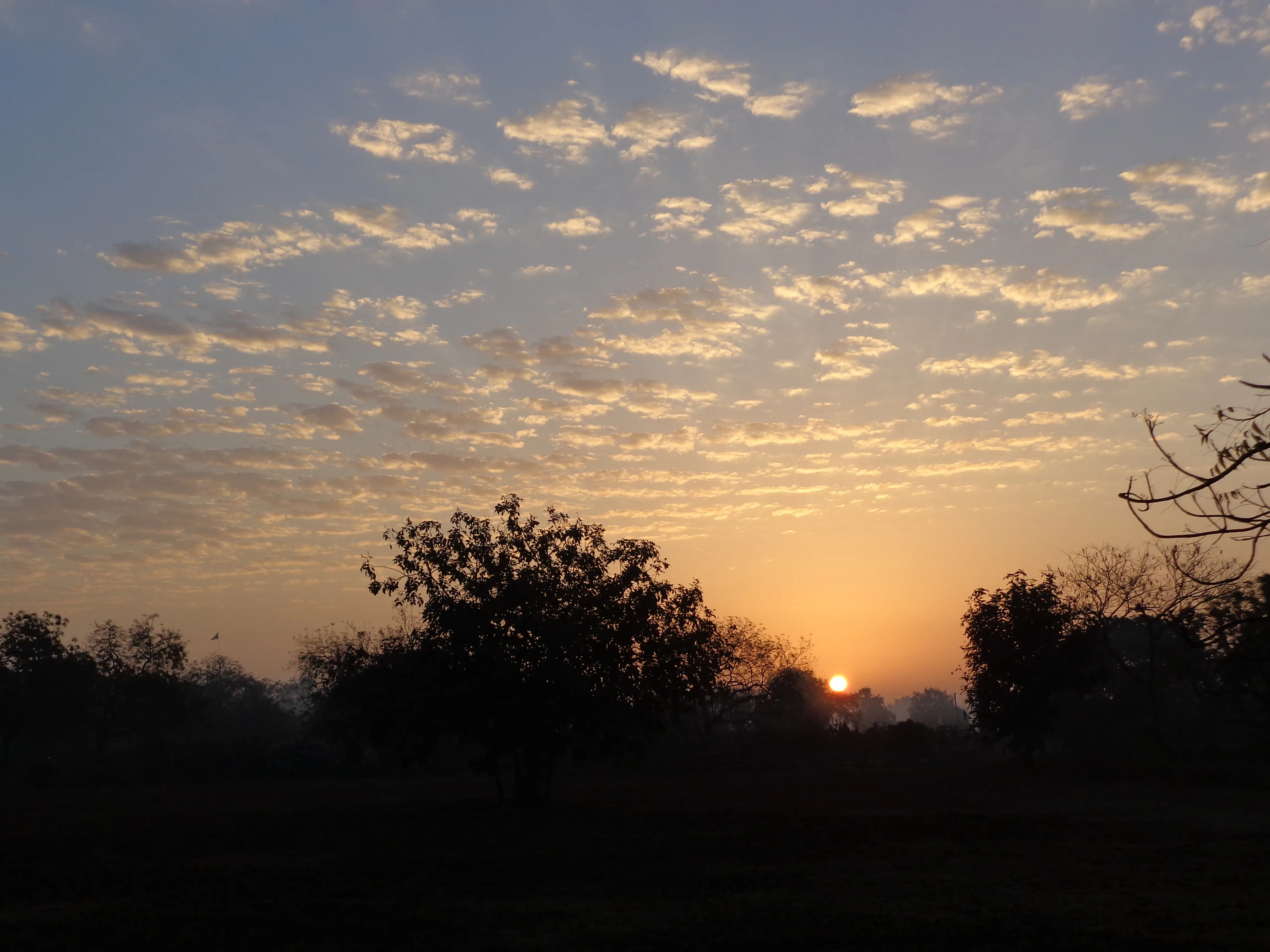 Evening sky over Ompuri